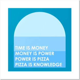 April Ludgate Parks and Rec Power is Pizza Quote Posters and Art